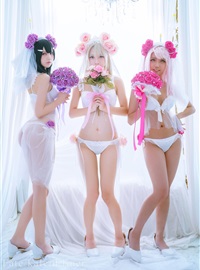 冲田凛花Rinka、铃铃Yakira、鬼姬Oni Hime Wedding Bikini ver. (Fate kaleid liner prisma☆伊莉雅)(7)